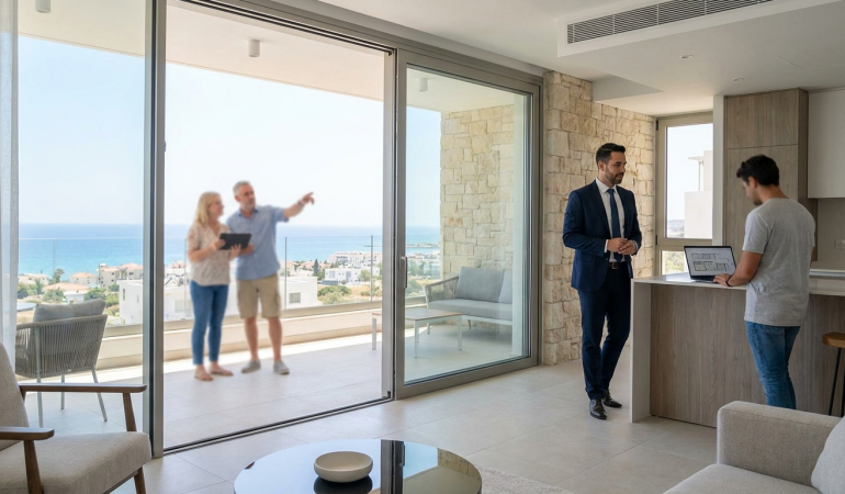 apartments with sea view cyprus