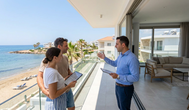 beachfront property paphos