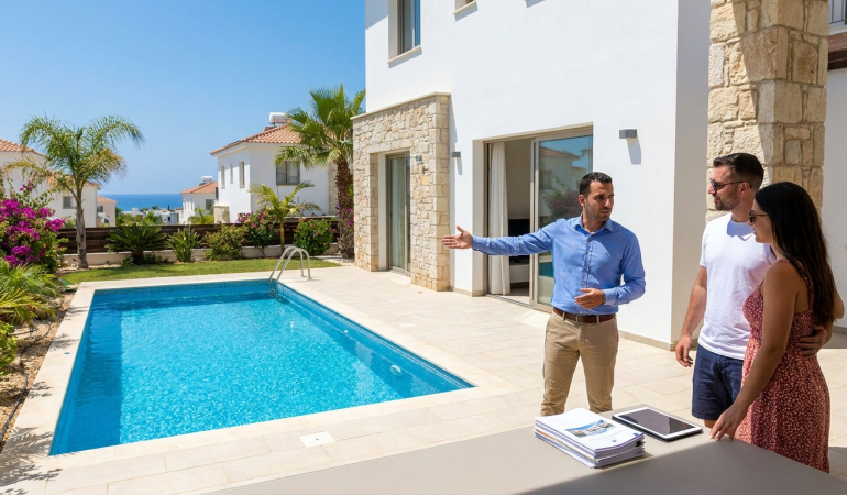 houses with swimming pool cyprus