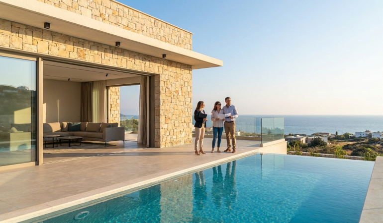 property with private pool cyprus