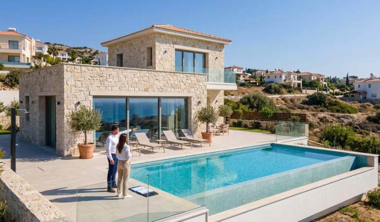 villas with private pool cyprus